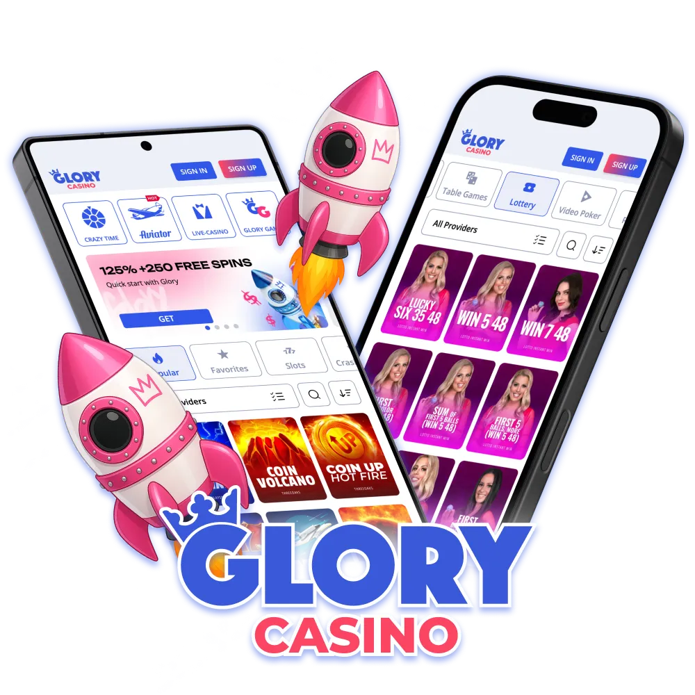 Pakua Glory Casino app na ushinde popote ulipo.