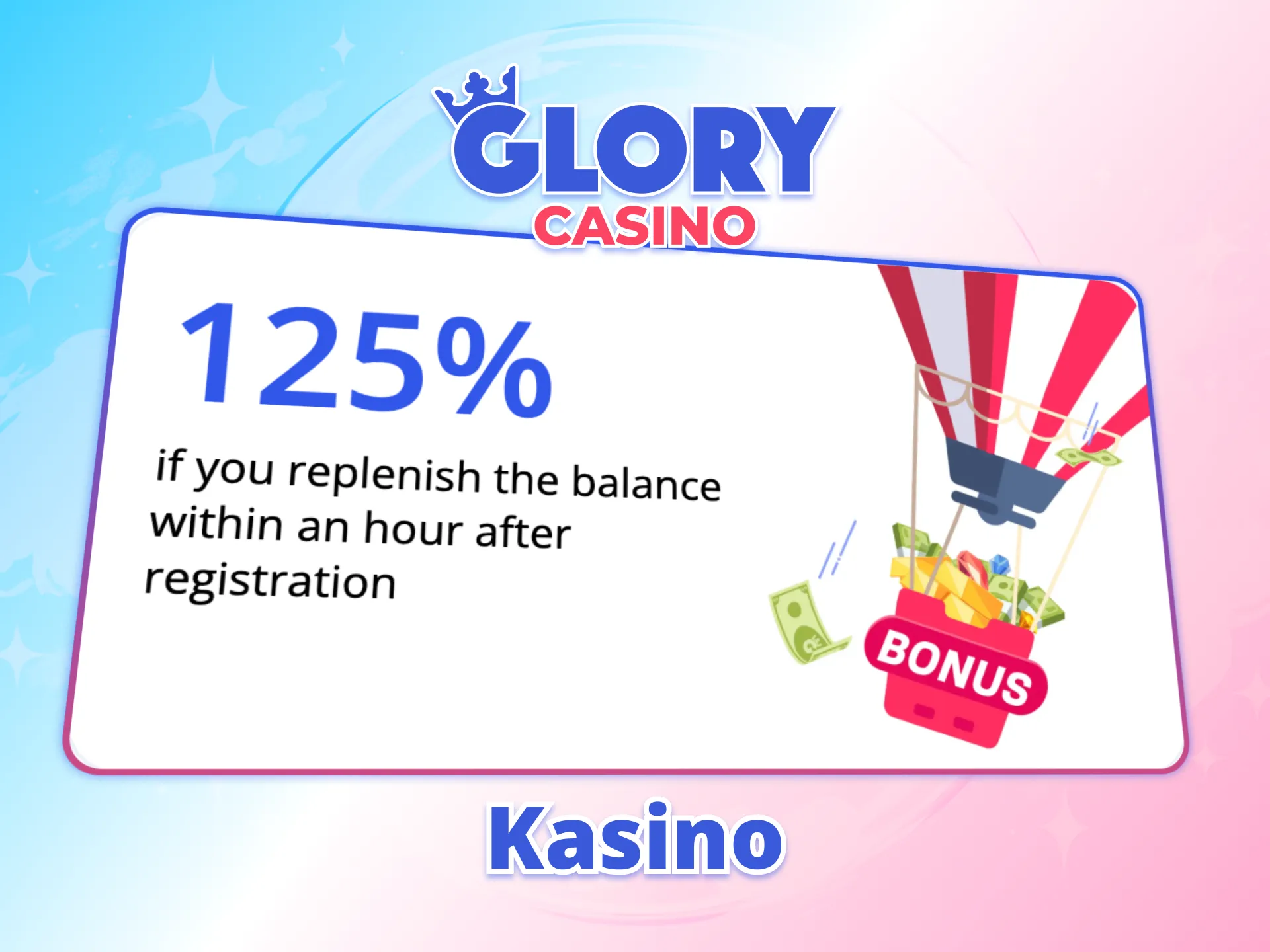 Pokea 125% bonasi na uanze kushinda Glory Casino.