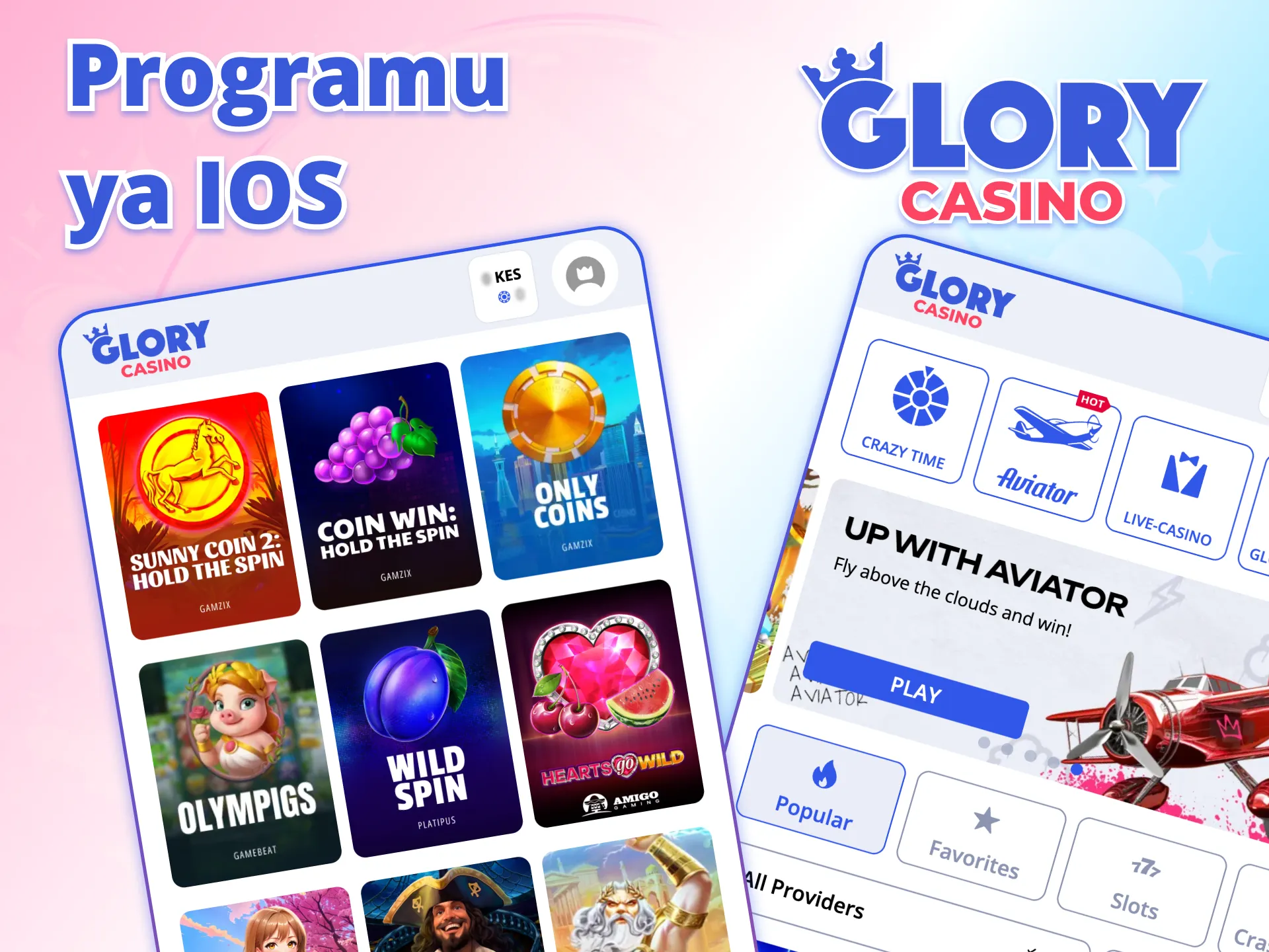 Furahia Glory Casino kupitia kifaa chako cha iOS.