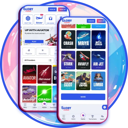 Pakua app ya Glory Casino na ushinde popote.