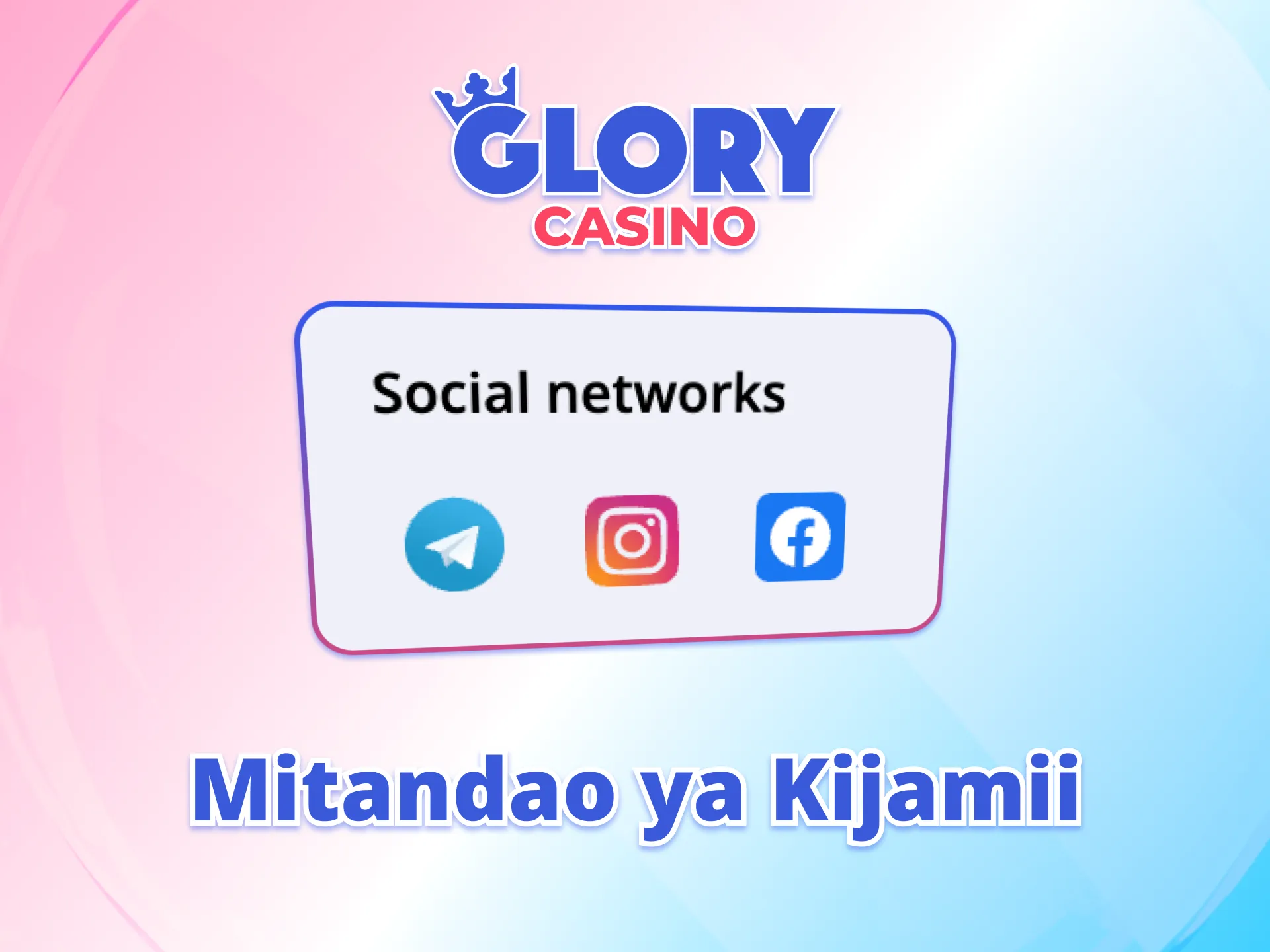 Fuata Glory Casino mtandaoni na cheza ufanikiwe.
