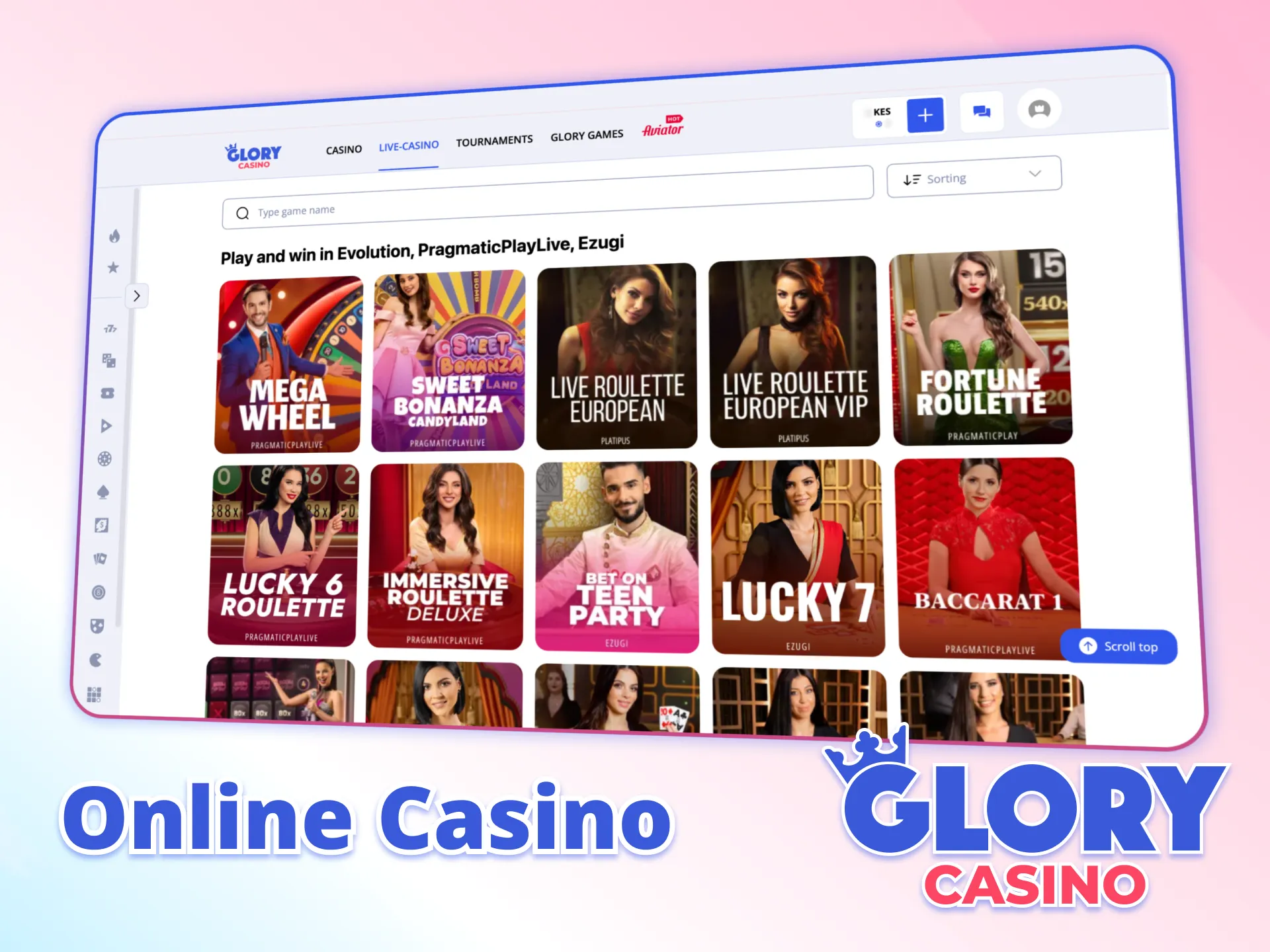 Enjoy casino games and real wins at Glory Casino.