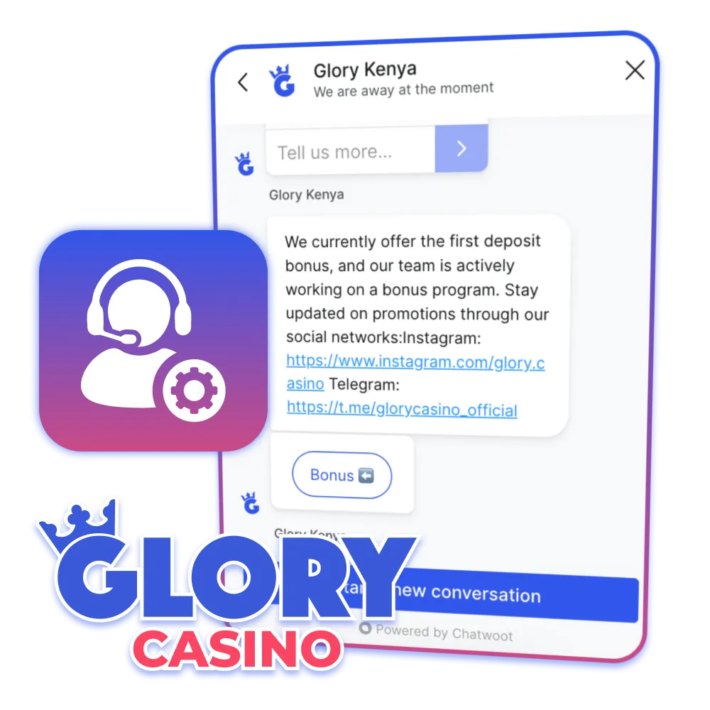 Glory Casino support helps Kenyan players win daily.