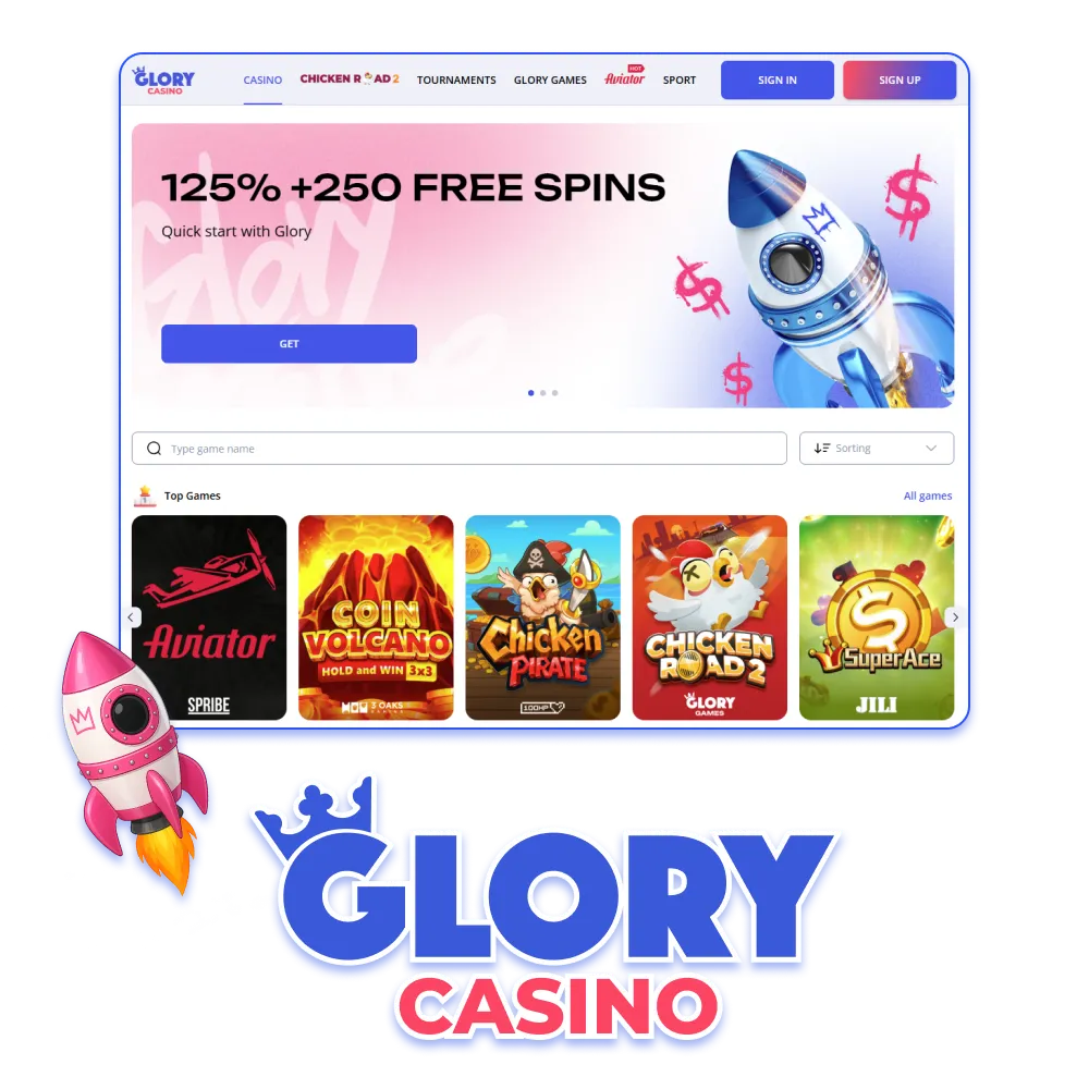 Glory Casino offers sports betting and casino entertainment, start playing today.
