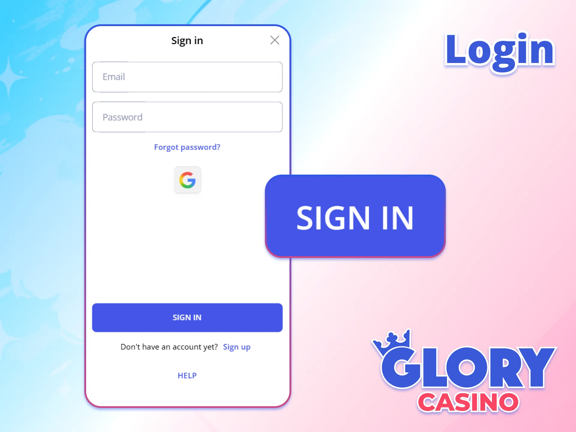 Login gives Kenya players instant access to Glory Casino features.